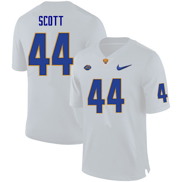 Men #44 Jimmy Scott Pitt Panthers College Football Jerseys Sale-White